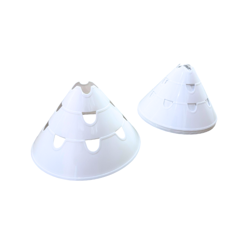 6″ notched cones 6″ notched cones