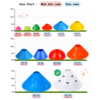 6″ notched cones 6″ notched cones