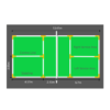 pickle ball court marker set