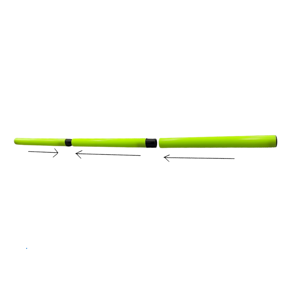 abs 1" pole, two pieces