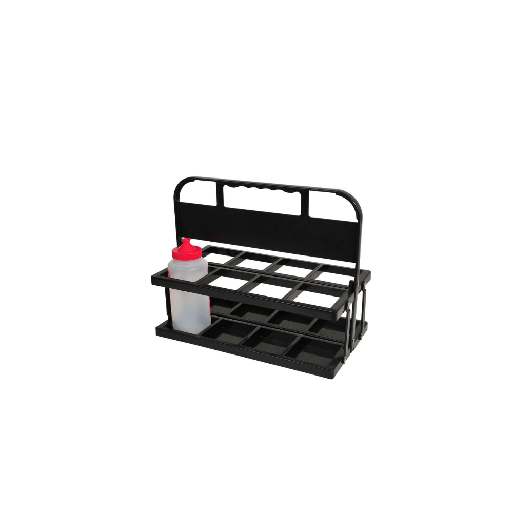 large foldable squared eight water bottles carrier.webp