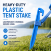 plastic spike / tent stakes