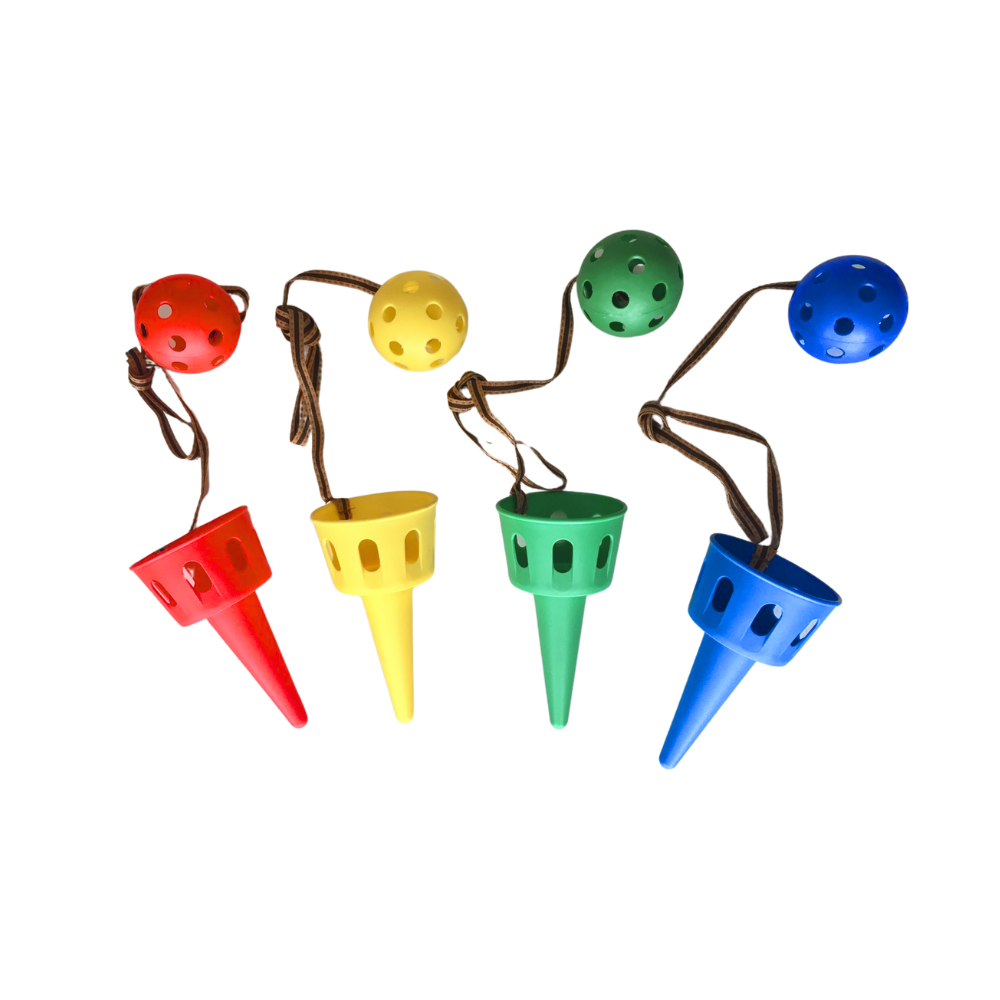 pp catch ball cup set (wcloth rope)